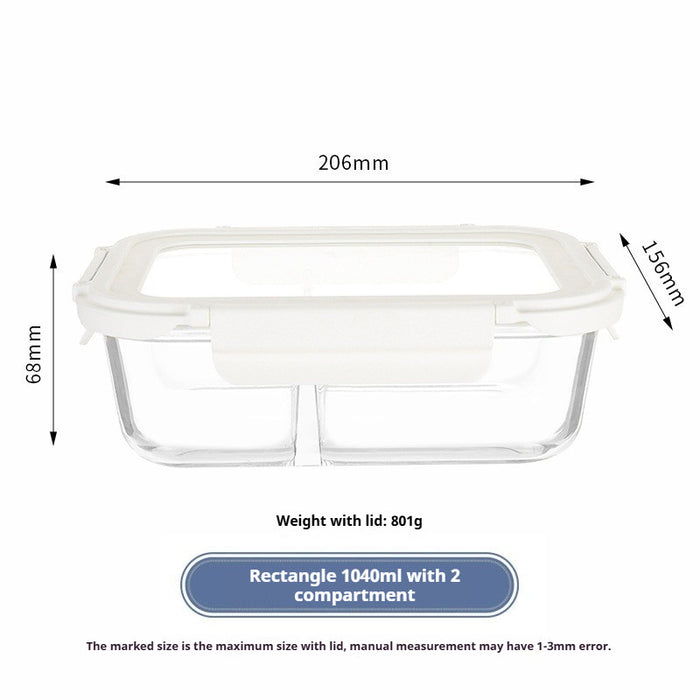 Premium Borosilicate Glass Food Container | Airtight Lunch Box | Microwave & Oven Safe