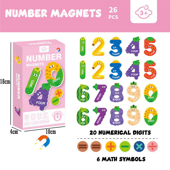 Kids Toys Learning Alphabet ABC Letter Transports Animals Magnetic Fridge Magnet Puzzle