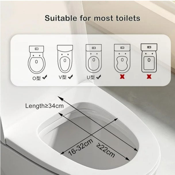 Toddler Potty Training Seat with Handles | Baby Toilet Training Seat for Kids Free Cleaning Brush and Wall Hook