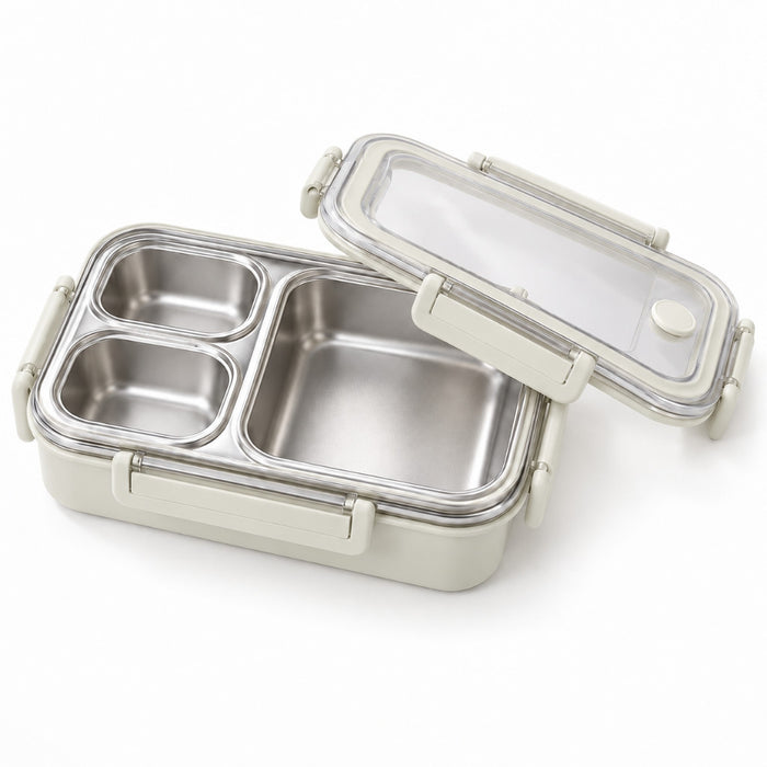 304 Stainless Steel Lunch Box With Compartments Microwave Dishwasher Fridge Food Grade BPA Free – FUNKY.sg