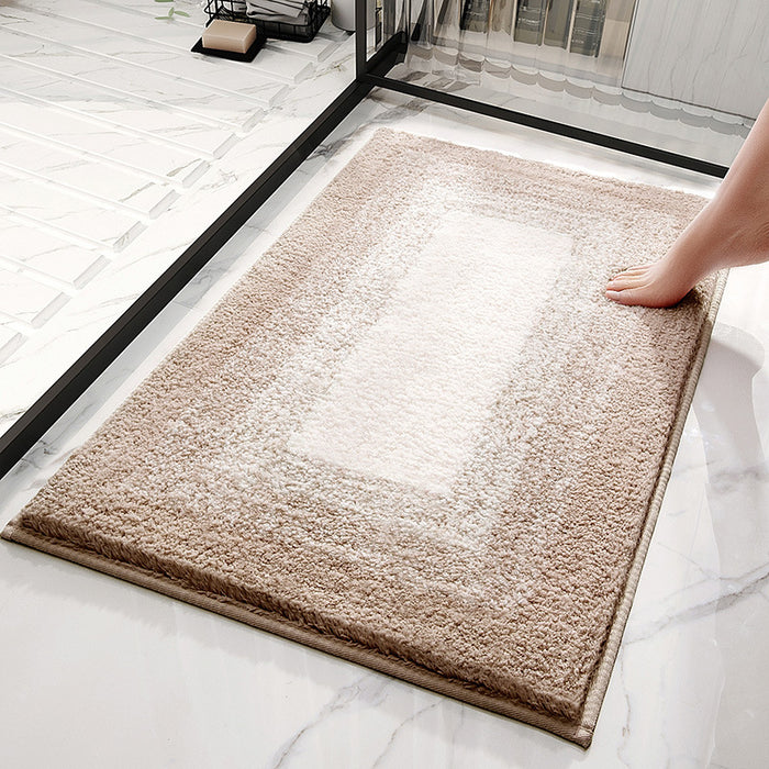 Bathroom Floor Mat Water Absorbent Carpet Cotton Non-Slip Door Mats Bedroom Floor Home Bath Rugs