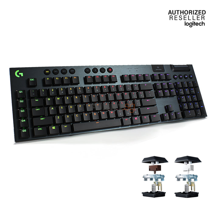 Logitech G915 Lightspeed Wireless RGB Mechanical Gaming Keyboard With Tactile or Clicky Switch (2 Years Warranty)