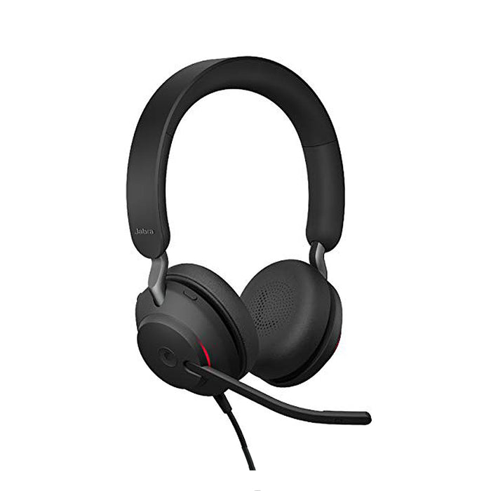 Jabra Evolve2 40 Stereo / Mono MS / UC Wired Headphones, USB-A / USB-C Noise Cancellation Headset