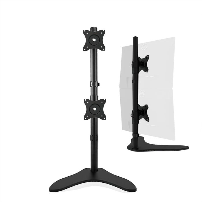 Dual Vertical Monitor Rack Stand Desktop Stand