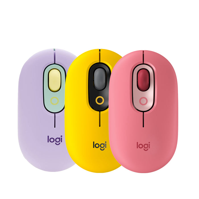 Logitech Pop Mouse Heartbreak 4000 DPI Wireless Mouse Pink