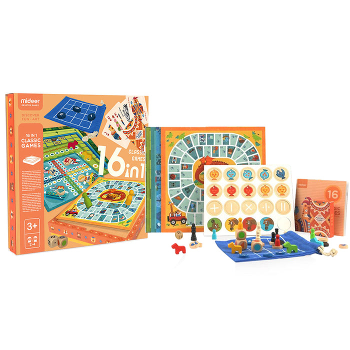 Mideer 16in1 Classic Games, Board Games for family