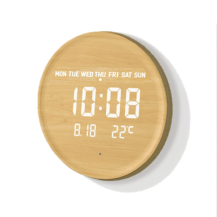 Round Clock Computer Round Digital Wall Clock