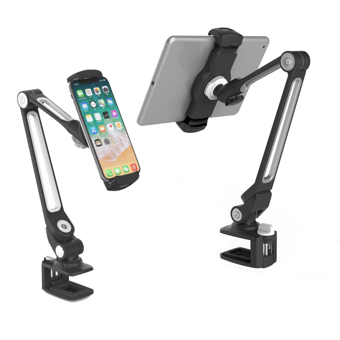 360 Deg Adjustable Flexi Holder Mount Clamp For Phone Tablet Monitor