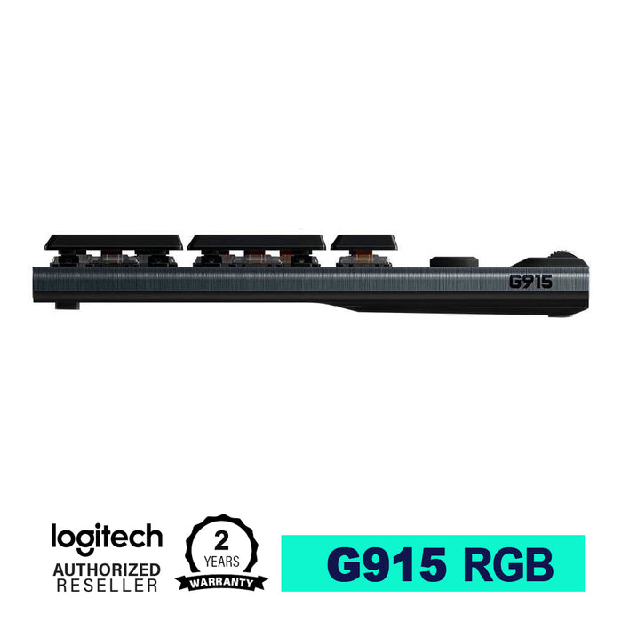 Logitech G915 Lightspeed Wireless RGB Mechanical Gaming Keyboard With Tactile or Clicky Switch (2 Years Warranty)