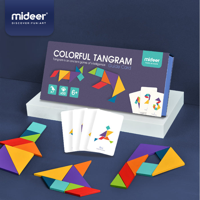 MiDeer Colourful Tangram Wooden Blocks