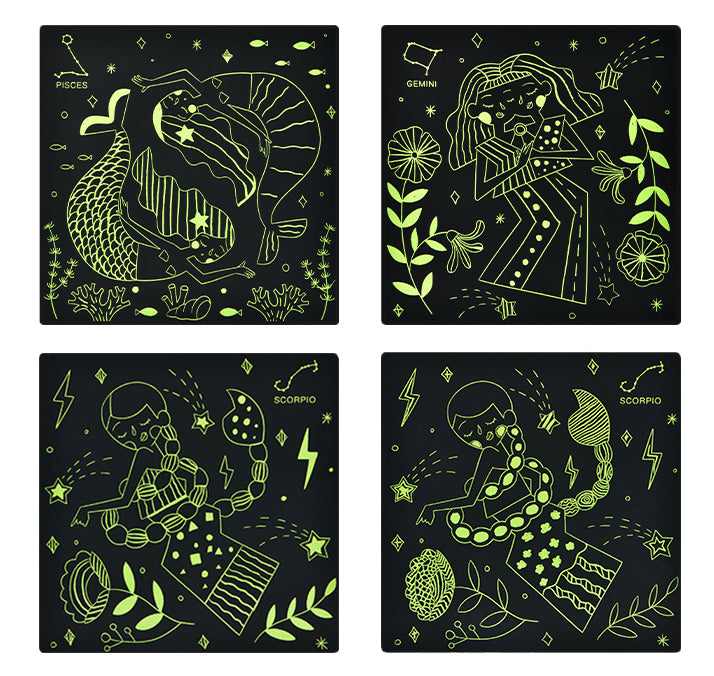 MiDeer Luminous Scratch Art Card - Twelve Constellations