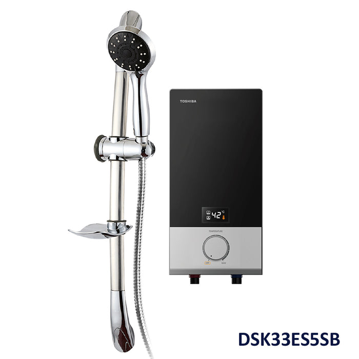 TOSHIBA Instant Electric Water Heater with LED Temperature Display DSK33ES5SB & DSK33ES5SW