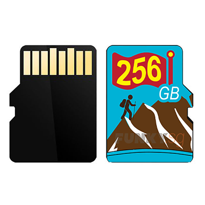 FUNKY EXTREME Micro SD Card 256GB SDXC UHS-I U3 up to 170MB/s FREE READER & TRAVEL CASE