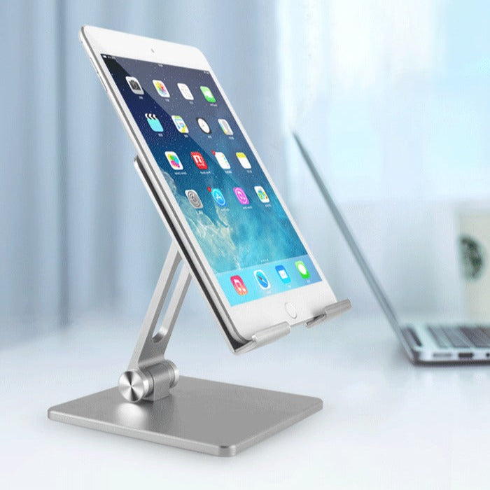 Aluminium Folding V5 Mobile Tablet Stand supports up to 12 inch