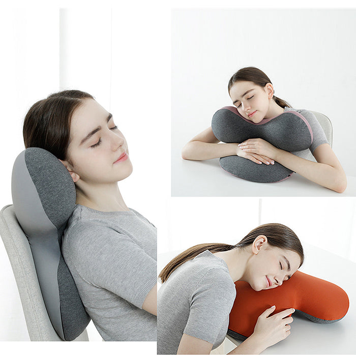 Ergonomic Hug Pillow Desk Nap Pillow Neck Support Orthopedic Cushion and 2 Colours Cushion Covers