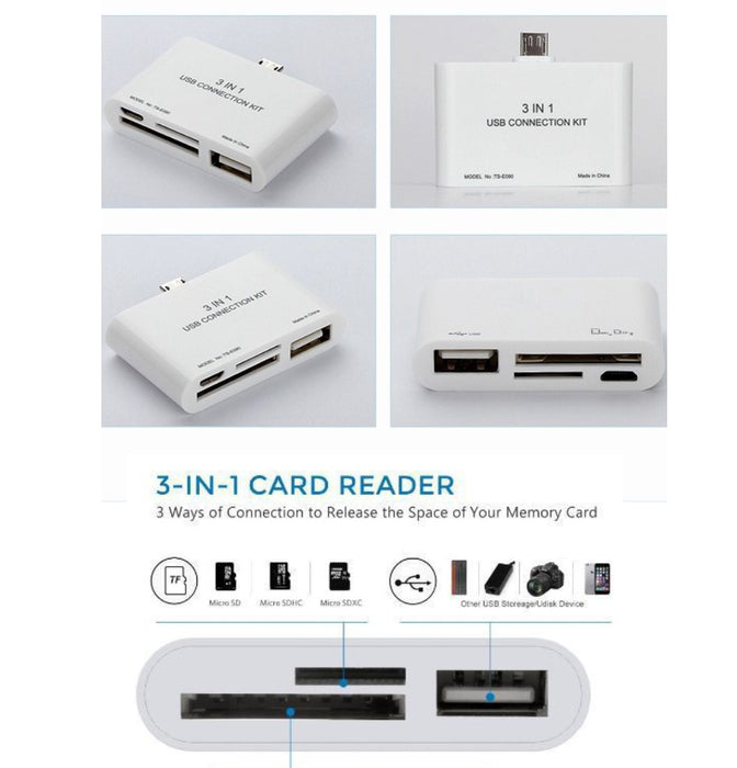 3 in 1 USB Connection Kit
