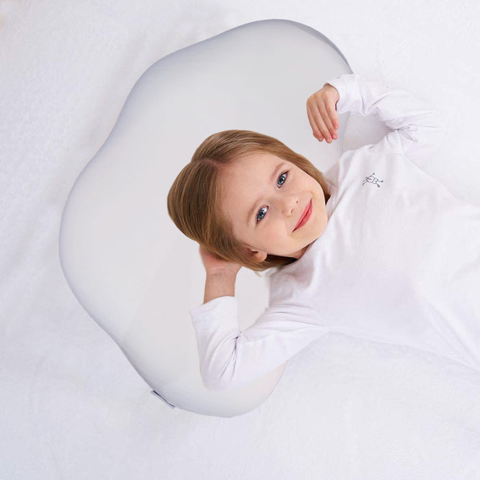 Kids Ergonomic Cervical Pillow, Cloud Shape Sleeping Foam Pillow for Children