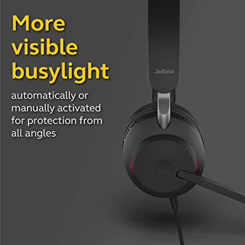 [Preorder] Jabra Evolve2 40 Stereo MS / UC Wired Headphones, USB-A / USB-C Noise Cancellation Headset