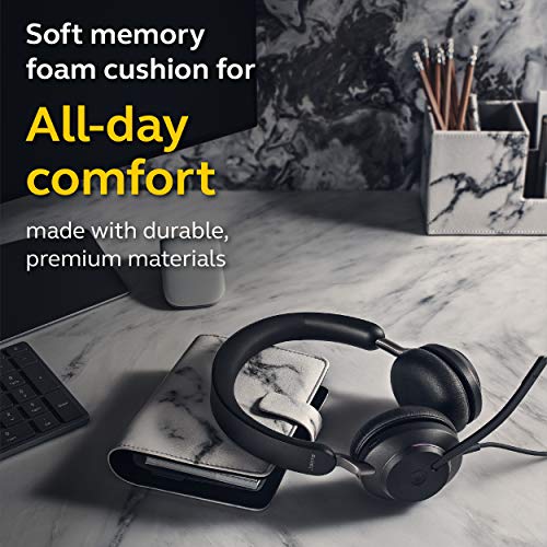 Jabra Evolve2 40 Stereo / Mono MS / UC Wired Headphones, USB-A / USB-C Noise Cancellation Headset