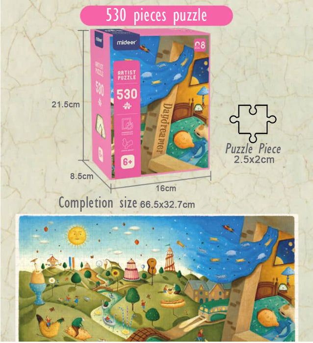 530 / 1000 piece Jigsaw Puzzle by MiDeer. Perfect educational toy/ game for kids 6 years and adults