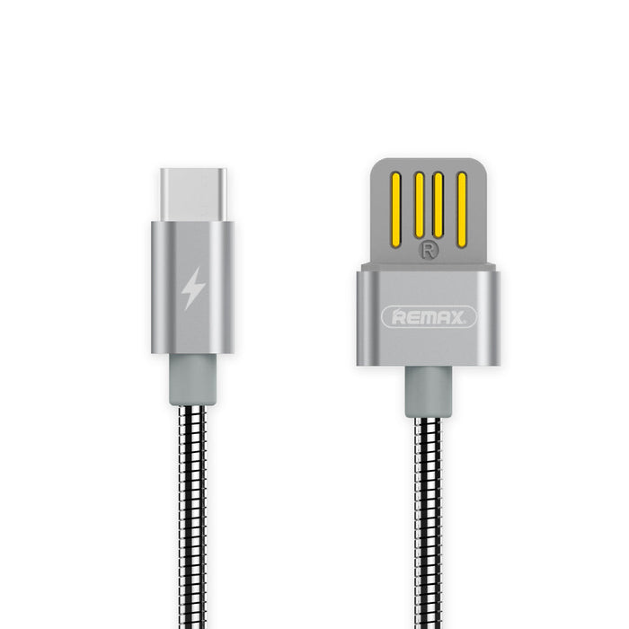 Remax RC-80 Aluminium Reversible USB cable for IOS / Android Lightning or Micro RC-80 Cable  -1 meter (4 colors)