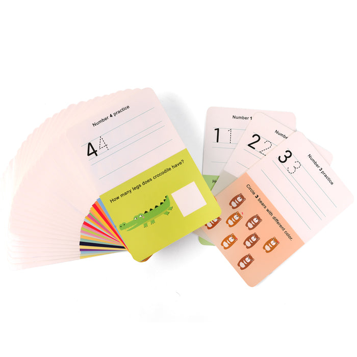 MiDeer Write and Wipe Card, 4 Activities for Preschoolers