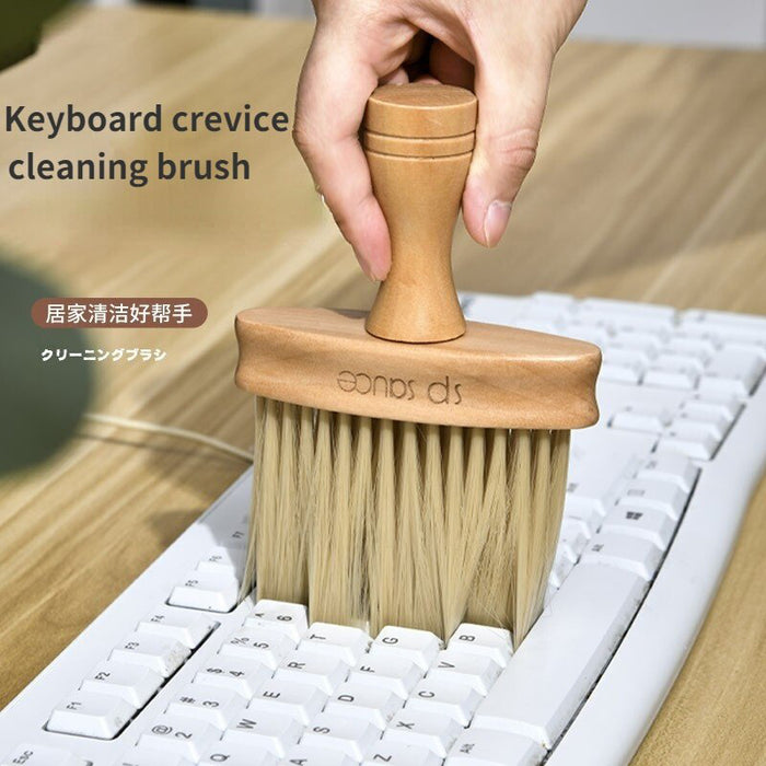 Multi Functional Brush Household Cleaning Narrow Hand Brush in Wood For Keyboard and Narrow Areas