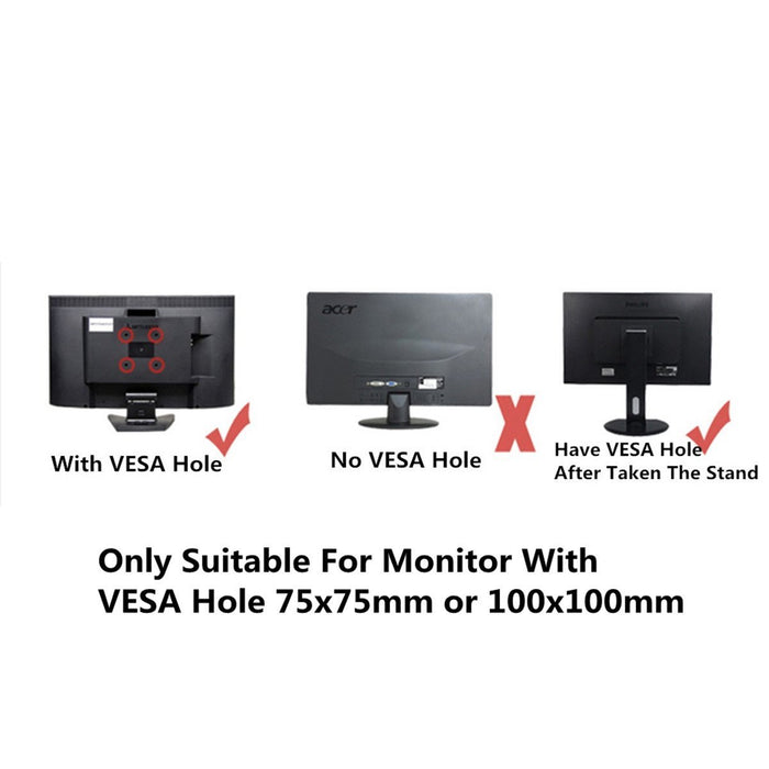 Single Kaloc V8 Desktop Monitor Stand Mount VESA 17- 30 inch Monitor Screen