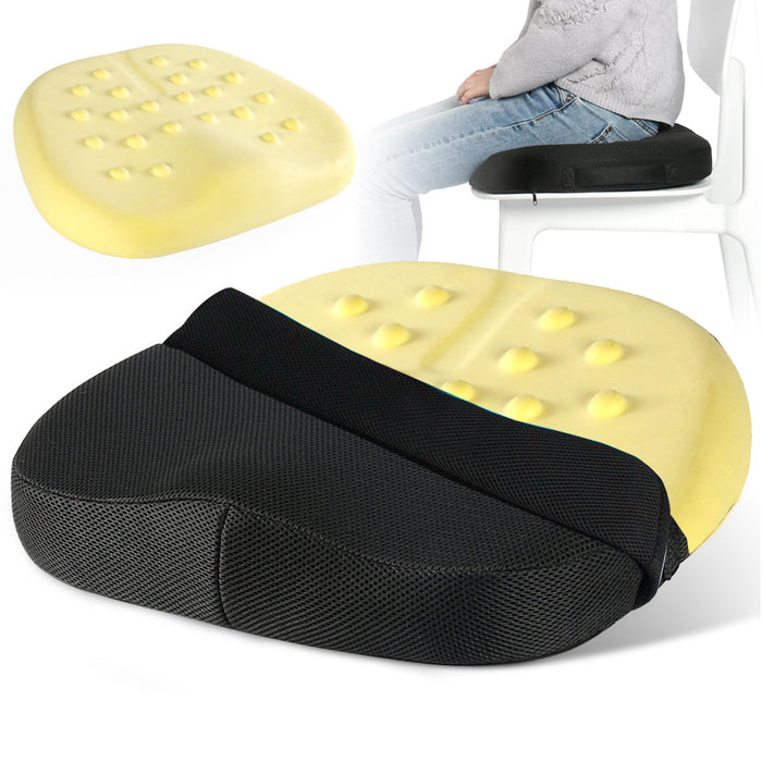 Seat Cushion + Massage Beads- Mesh Black