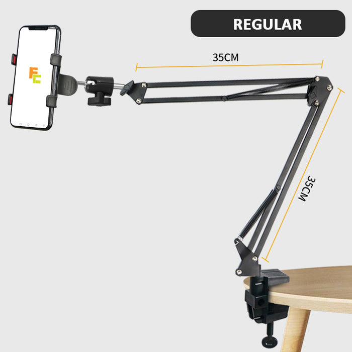 REGULAR LENGTH Professional Selfie / Livestream Stand Suspension Scissor Arm Stand Table Clamp
