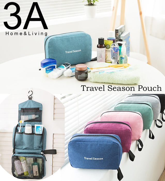 Travel Season Storage Bag Toiletries Organizer With Hook