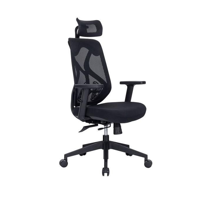 Ergonomic Executive Home Office Chair with 180degrees Neck Rest Adjustable Armrest