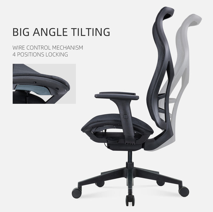 [Preorder] Ergonomic High Back Swivel Home Office Chair 283A- Full Mesh