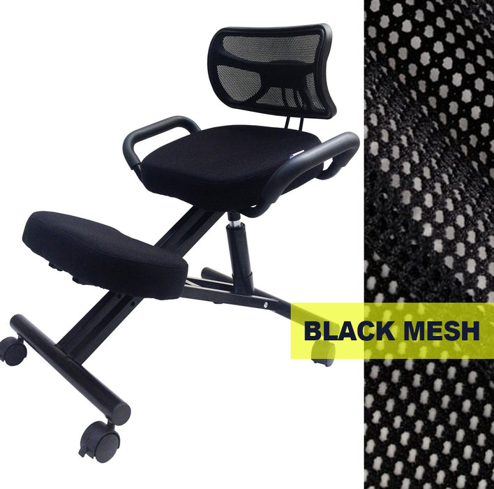 [Preorder] Ergonomic Kneeling Office Home Chair in Black Mesh