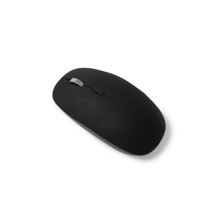 POUT HANDS 4- Silent Wireless Charging Rechargeable Mouse- Black/ White