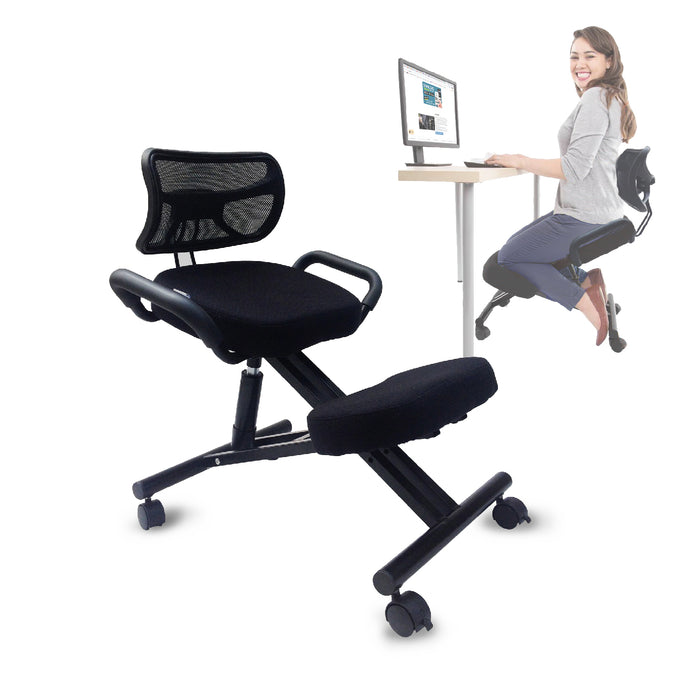 [Preorder] Ergonomic Kneeling Office Home Chair in Black Mesh