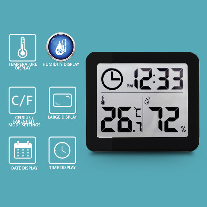 Digital Hygrometer Thermometer Temperature for Home Office Car