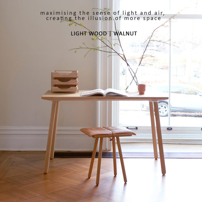 Home Office Solid Wood Desk Nordic Minimalist Design Study Work Table 120CM