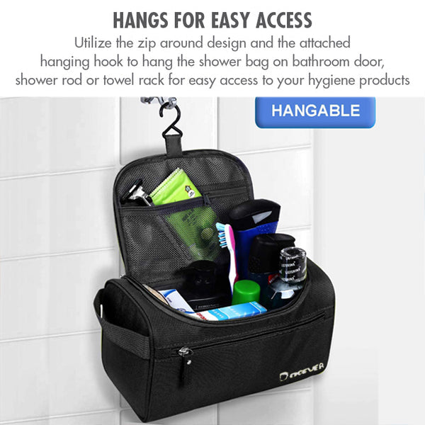 Doeever Toiletries Bag Waterproof with Hook