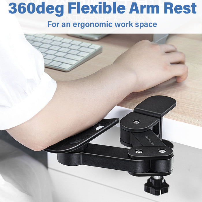 Clamp on Ergonomic Adjustable Arm Rest for Desk / Table