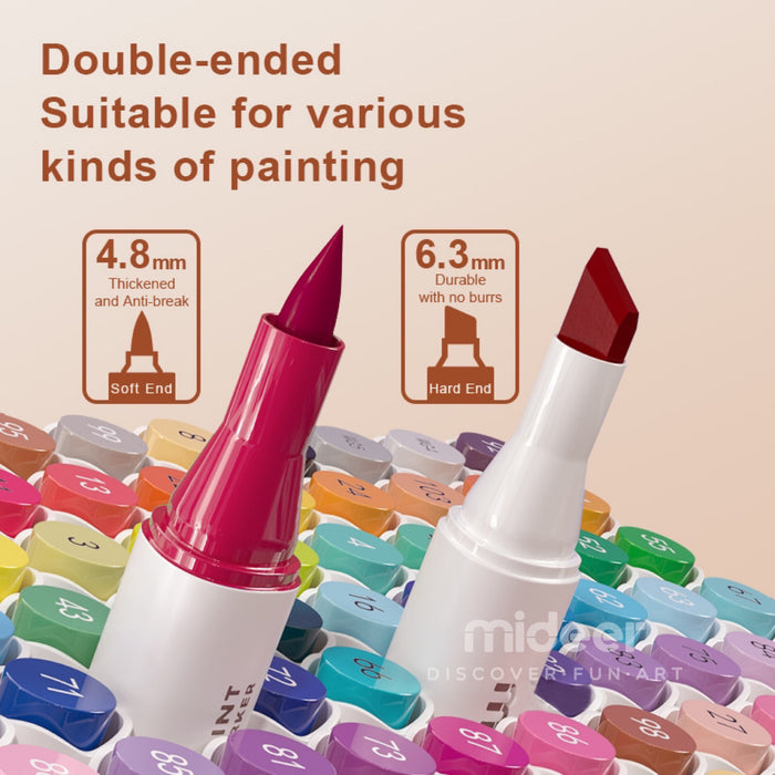 Mideer Dual Tip Colour Markers 36 or 48 Colors
