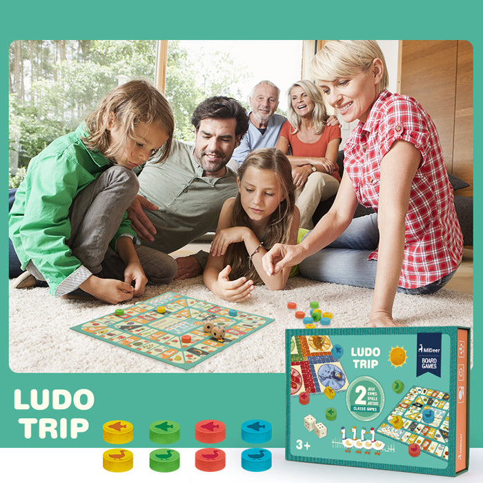MiDeer LUDO Trip LUDO Board Game