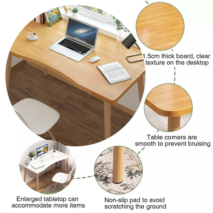 100cm White Home Office Study Table Nordic Design Desk Furniture