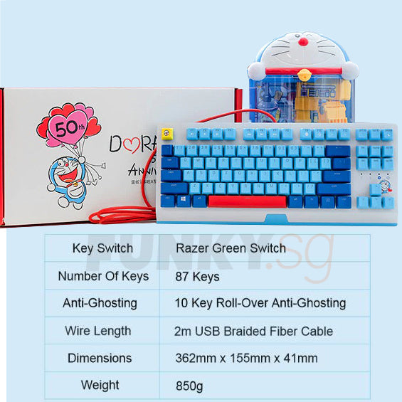 Razer Doraemon 50th Anniversary Wired Mechanical Keyboard