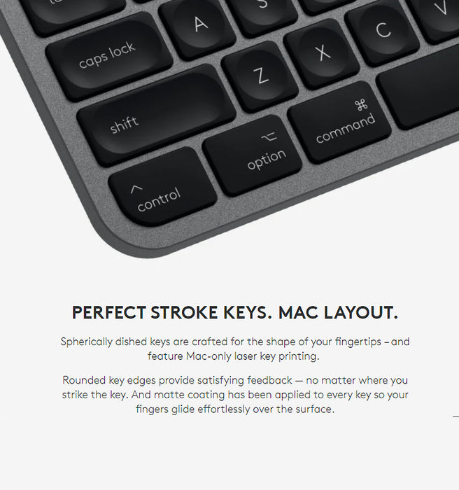 Logitech MX Keys Advanced Illuminated Wireless Keyboard for Mac - Bluetooth/USB (1 YEAR WARRANTY)