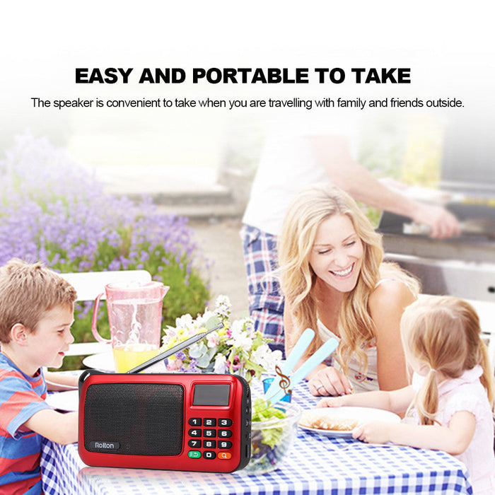 COMBO Rolton W405 Portable FM Radio with Bluetooth Function and 8gb SD Card