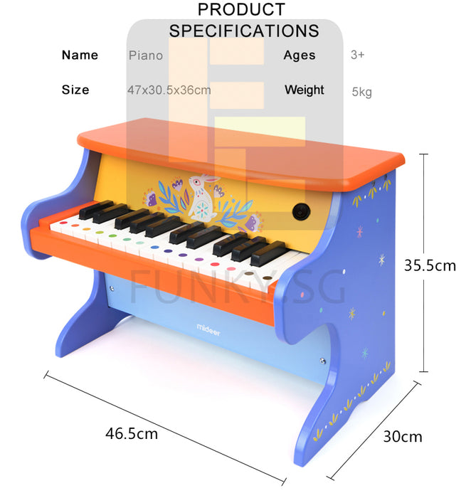 MiDeer Kids Musical Toy 25 Keys Digital Piano, Learn to Play Piano
