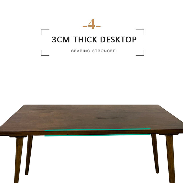 Home Office Solid Wood Desk Nordic Minimalist Design Study Work Table 120CM