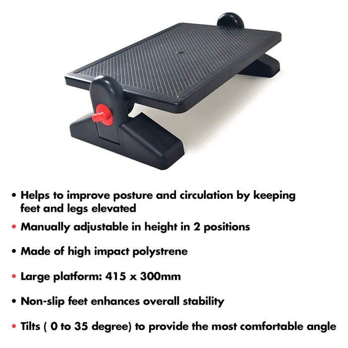 Ergonomic Angle Footrest