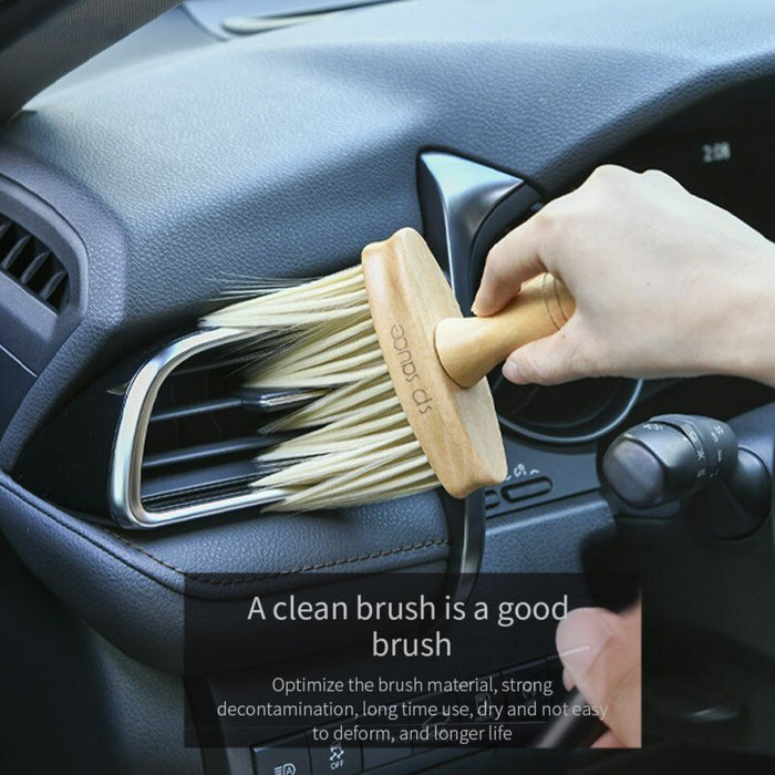 Multi Functional Brush Household Cleaning Narrow Hand Brush in Wood For Keyboard and Narrow Areas